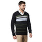 Men Regular Fit Black Sweater