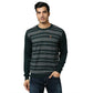 Men Regular Fit Blue Sweater