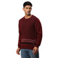 Men Regular Fit Grey Sweater