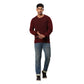 Men Regular Fit Grey Sweater