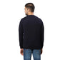 Men Regular Fit Blue Sweater
