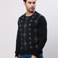 Raymond Men Grey Jacquard Acrylic Blend Sweaters
