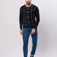 Raymond Men Grey Jacquard Acrylic Blend Sweaters