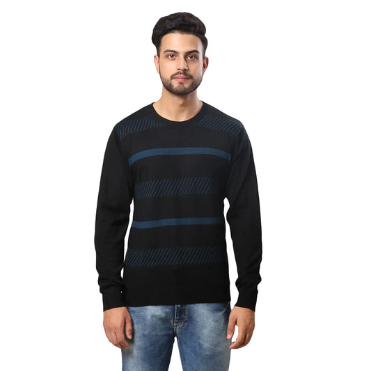 Men Regular Fit Maroon Sweater