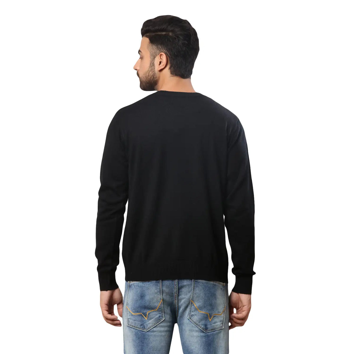 Men Regular Fit Maroon Sweater