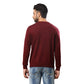 Men Regular Fit Blue Sweater