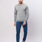 Raymond Men Blue Jacquard Acrylic Blend Sweaters