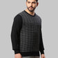 Raymond Men Grey Jacquard Acrylic Blend Winter Wear