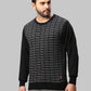 Raymond Men Grey Jacquard Acrylic Blend Winter Wear