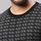 Raymond Men Grey Jacquard Acrylic Blend Winter Wear
