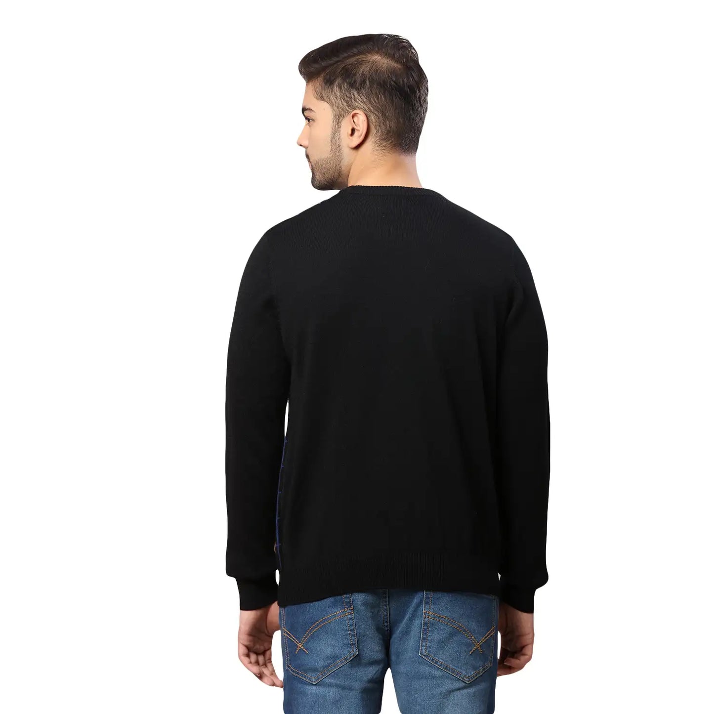 Men Regular Fit Maroon Sweater