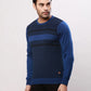 Raymond Men Blue Jacquard Acrylic Blend Sweaters
