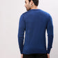 Raymond Men Blue Jacquard Acrylic Blend Sweaters