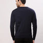 Raymond Men Blue Jacquard Acrylic Blend Sweaters