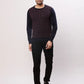 Raymond Men Blue Jacquard Acrylic Blend Sweaters