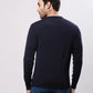 Raymond Men Black Jacquard Acrylic Blend Sweaters