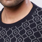 Raymond Men Black Jacquard Acrylic Blend Sweaters