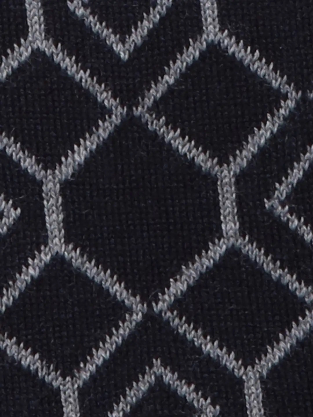 Raymond Men Black Jacquard Acrylic Blend Sweaters