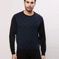 Raymond Men Black Argyle Acrylic Blend Sweaters