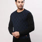 Raymond Men Black Argyle Acrylic Blend Sweaters
