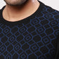 Raymond Men Black Argyle Acrylic Blend Sweaters
