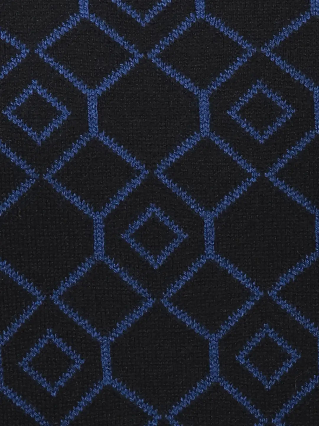Raymond Men Black Argyle Acrylic Blend Sweaters