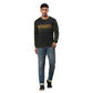 Men Regular Fit Blue Sweater