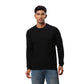 Men Regular Fit Black Sweater