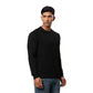 Men Regular Fit Black Sweater