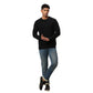 Men Regular Fit Black Sweater