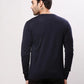 Raymond Men Blue Structure Cable Acrylic Blend Sweaters