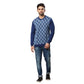 Men Regular Fit Grey Sweater