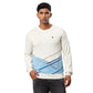 Men Regular Fit Blue Sweater