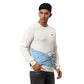 Men Regular Fit Blue Sweater