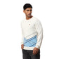 Men Regular Fit Blue Sweater