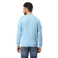 Men Regular Fit Blue Sweater
