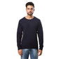Men Regular Fit Grey Sweater