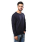 Men Regular Fit Grey Sweater