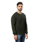 Men Regular Fit Teal Sweater