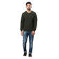 Men Regular Fit Teal Sweater