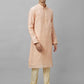 Men Green Jacquard Viscose Polyester Blend Kurta