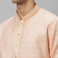 Men Green Jacquard Viscose Polyester Blend Kurta