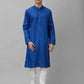 Men Maroon Solid Polyester Kurta