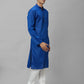 Men Maroon Solid Polyester Kurta