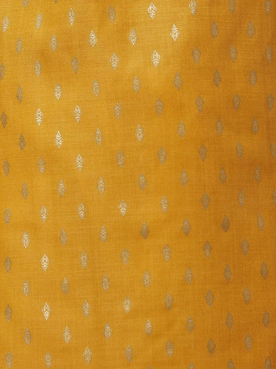 Men Pink Print Cotton Polyester Blend Kurta