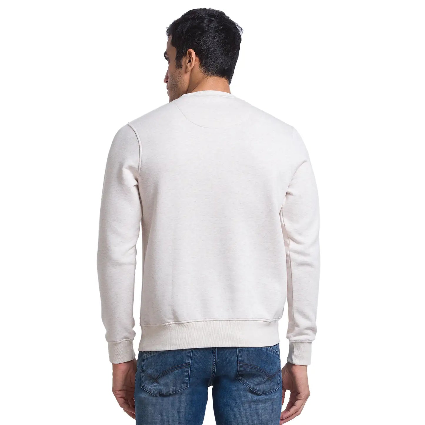 Men Regular Fit Blue Sweatshirt
