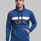 Men Regular Fit Light Blue Sweatshirt