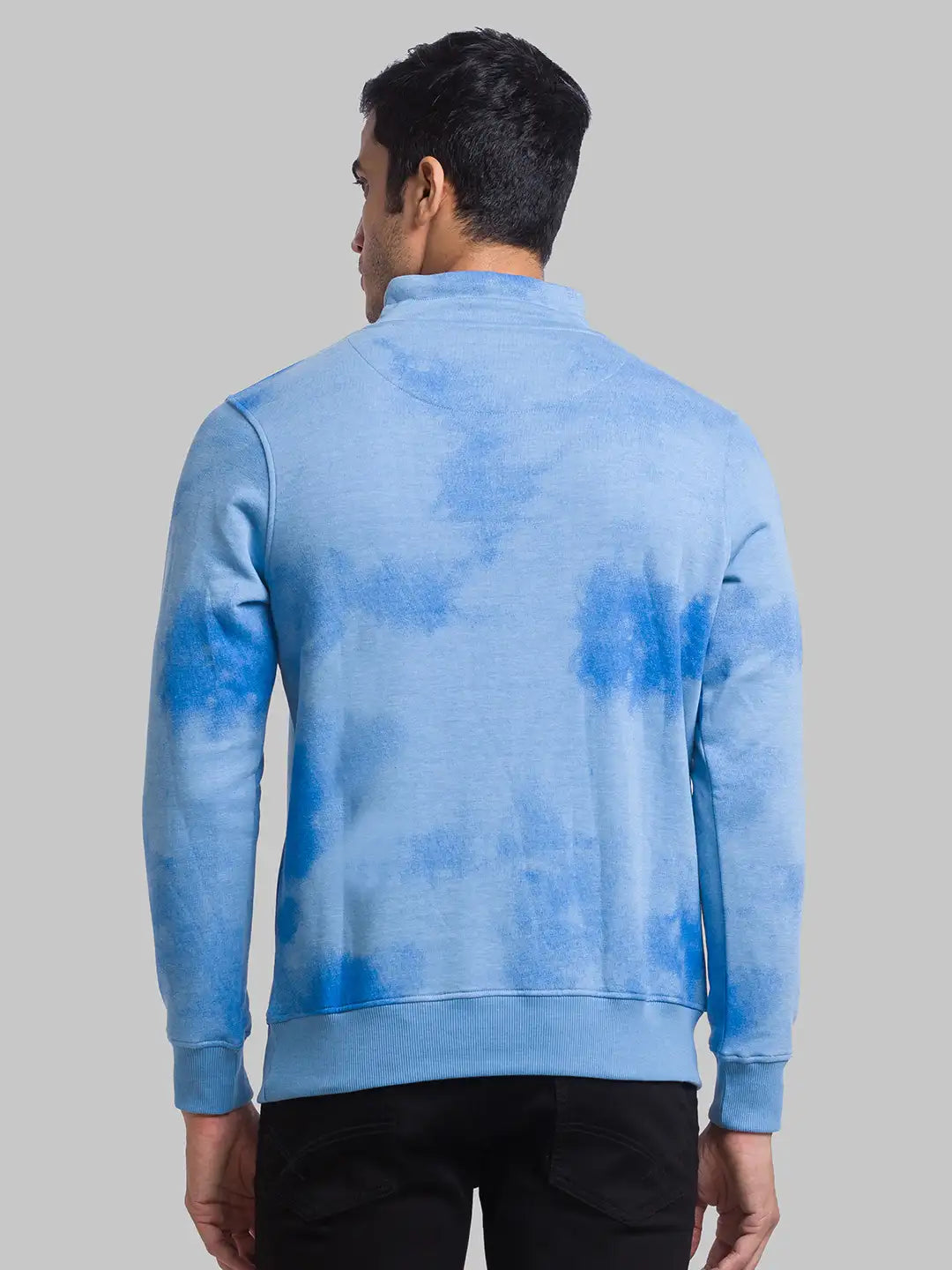 Men Regular Fit Blue Sweatshirt