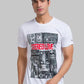 Men Regular Fit Blue T-Shirt