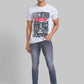 Men Regular Fit Blue T-Shirt